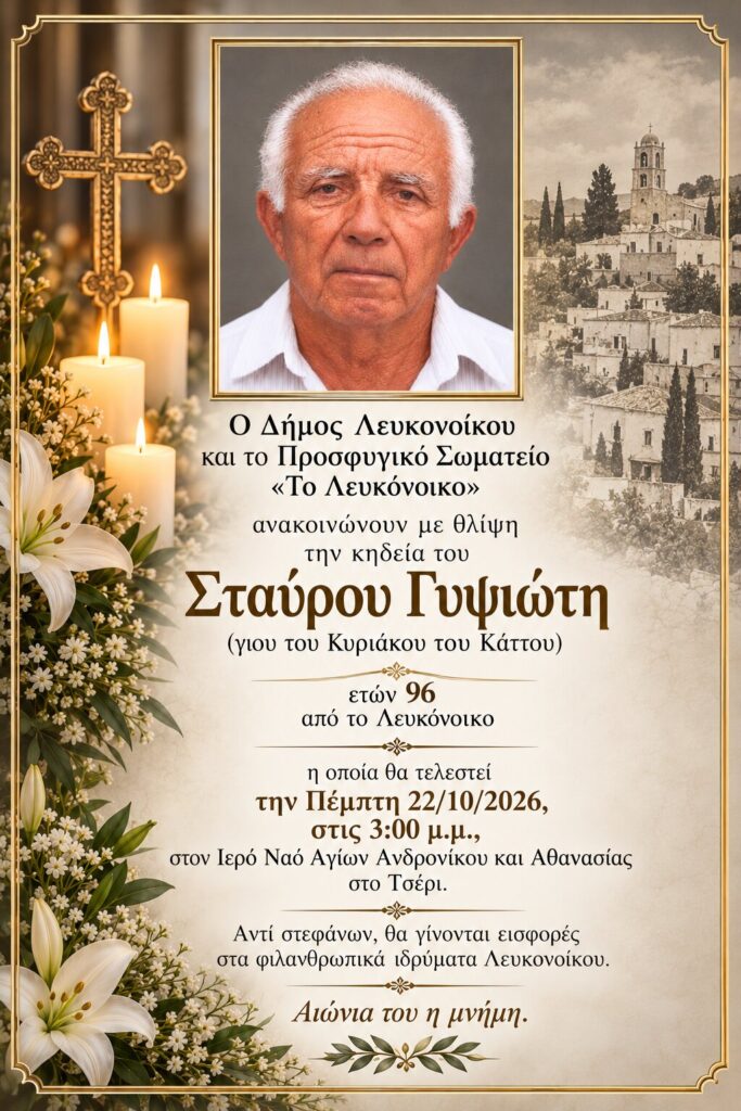 Έφυγε ο Σταύρος Γυψιώτης